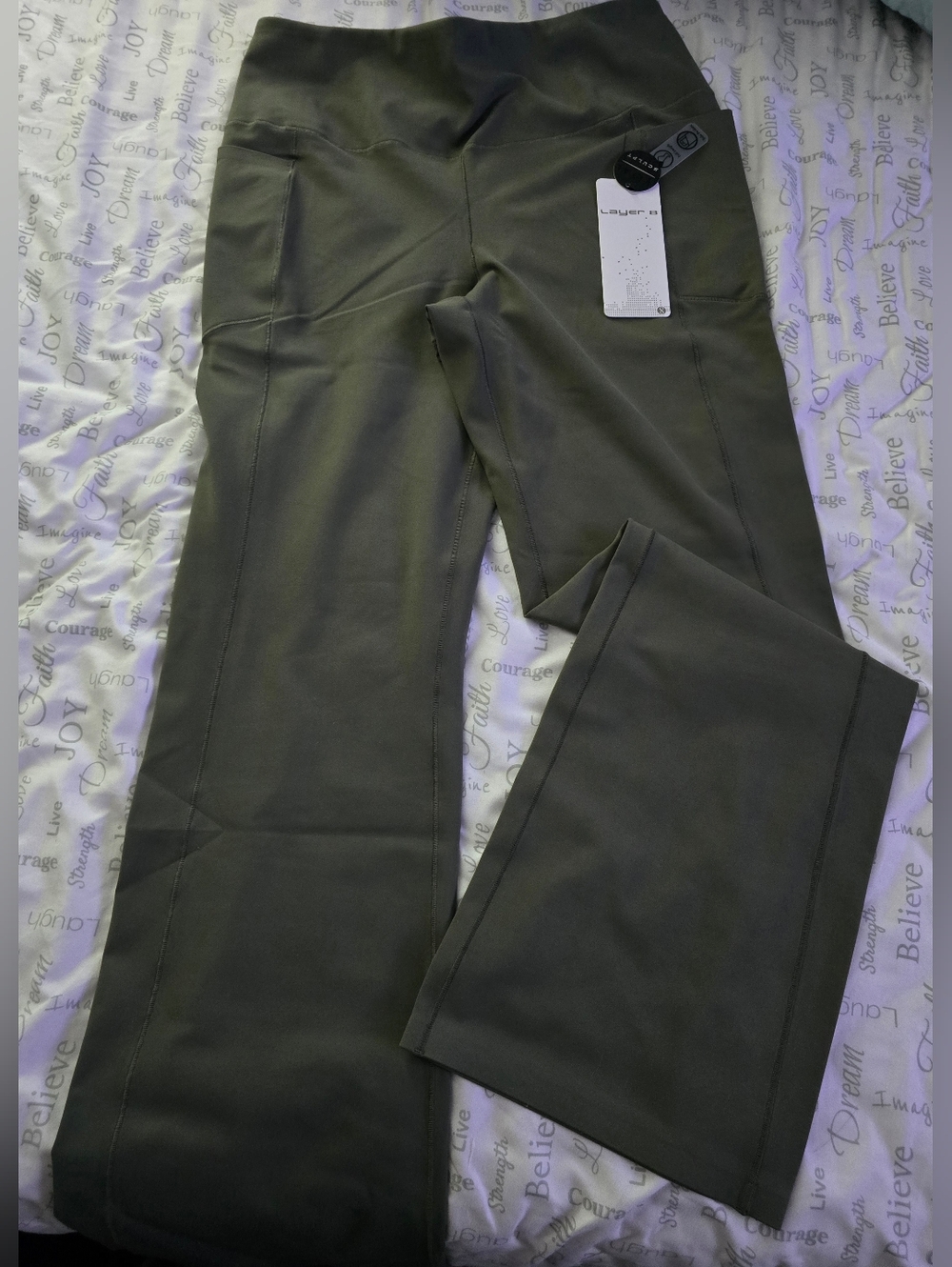 Layer 8 Black Straight-Leg Pull-On Pants
